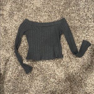 Off the shoulder crop top